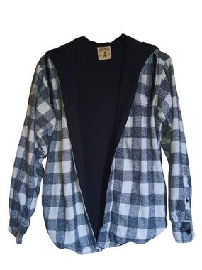BassPro Shops Read Head Brand Co. BNW plaid Hoodie Flannel Jacket Size Small